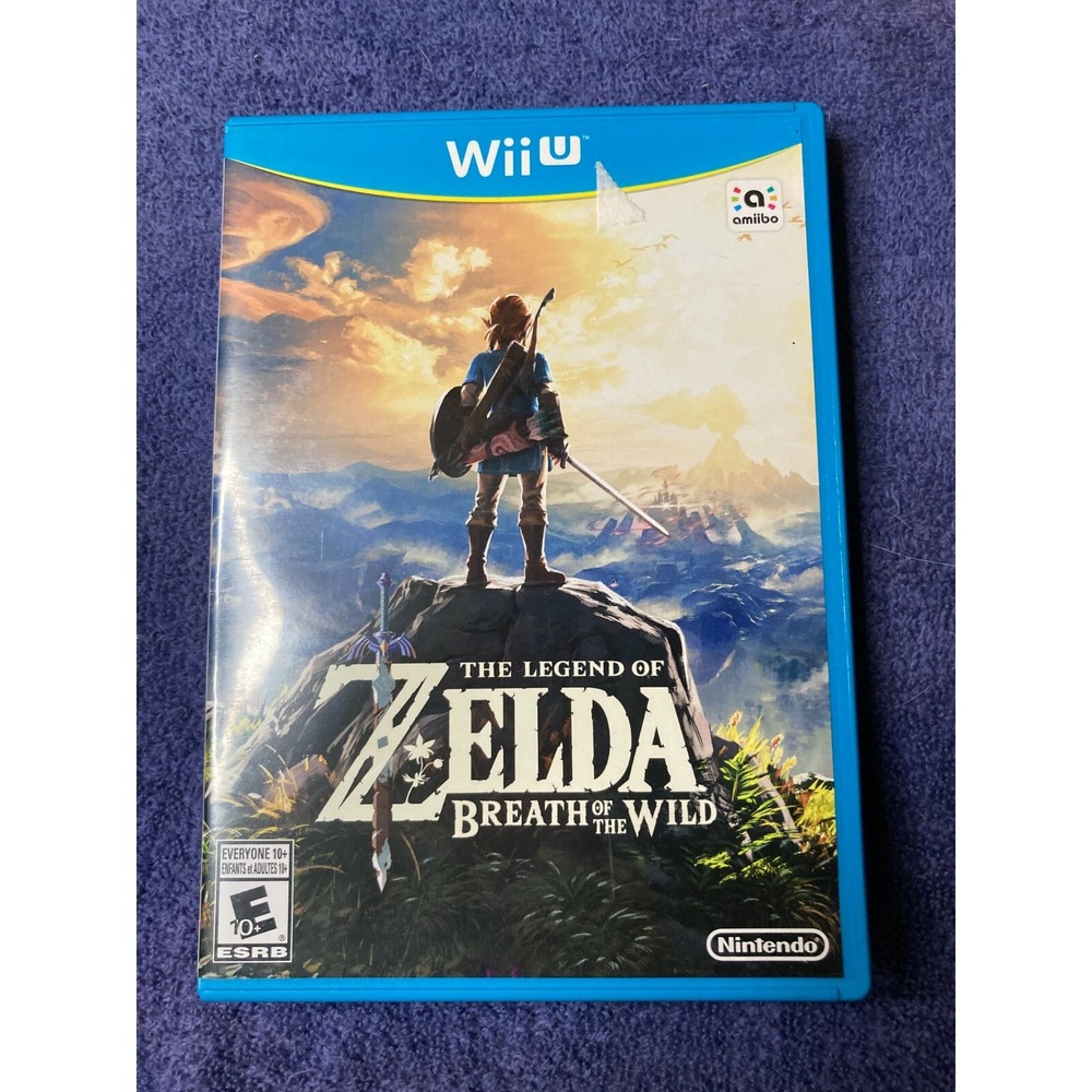 The Legend of Zelda Breath of the Wild Wii U 2017 Disc and Case Tested